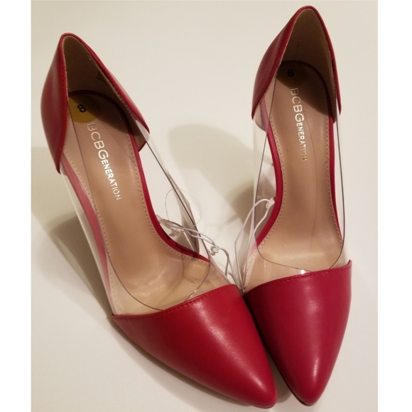 BCBGeneration Shoes - 🆕️⬇️BCBGeneration Lania Red Lucite Pumps